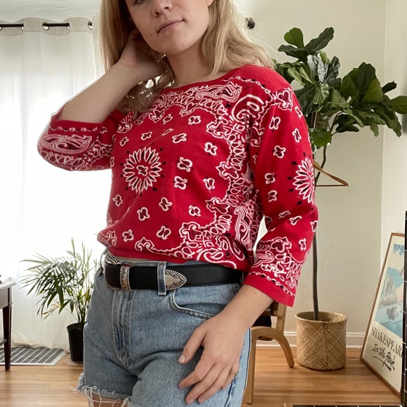 Bandana Print Shirt - Picture 4 of 8